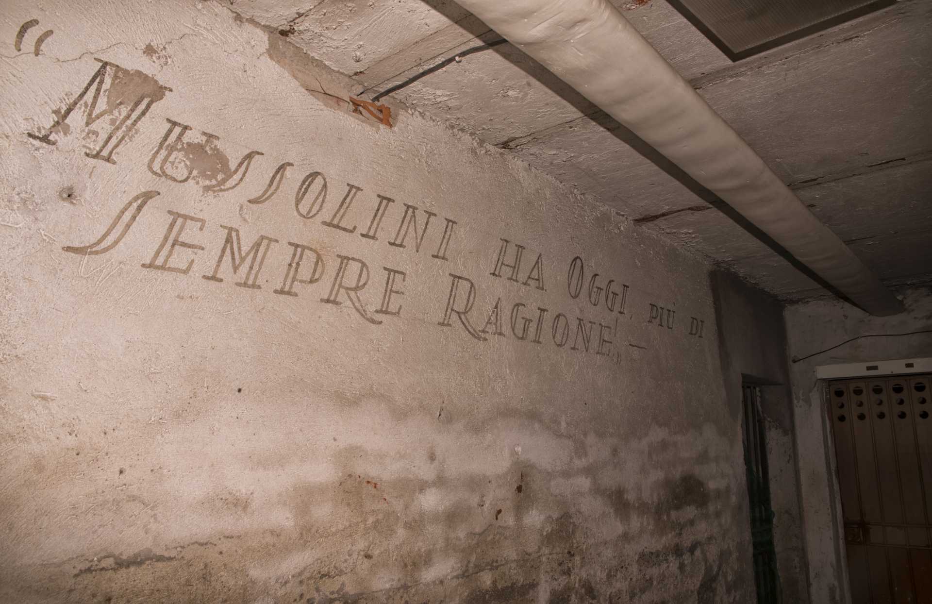 Le cantine rifugio antiaereo e le loro scritte propagandistiche